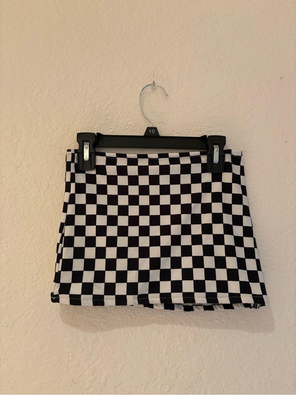 Black & White Checkered Tube Top